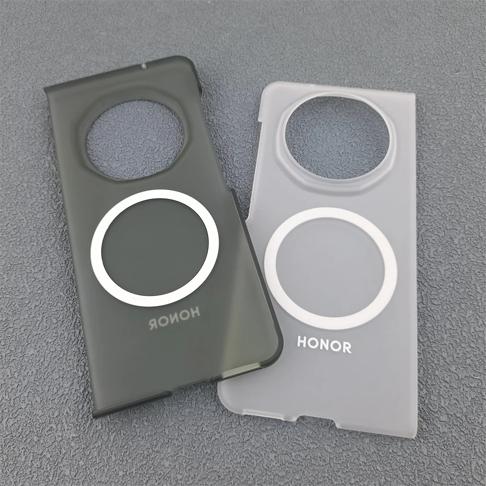 Ultra Thin Matte Ice Mist Clear Phone Case with Magnetic Wireless Charge & Shockproof Back Bumper Cover
