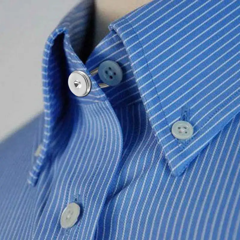 18pcs Shirt Collar Button Extender: Neck Button Extender For Mens Dress  Shirt - Comfortable Tie Collar Expander - Shirt Collar Extension A