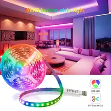 

LED Strip Light RGB 5050 5V USB Flexible Lamp Tape Ribbon Diode For Festival Room Luces Computer TV Desktop Screen Diode Tapes