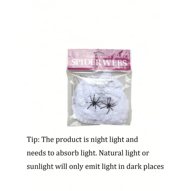 Glow-in-the-Dark Spider Web Set 6