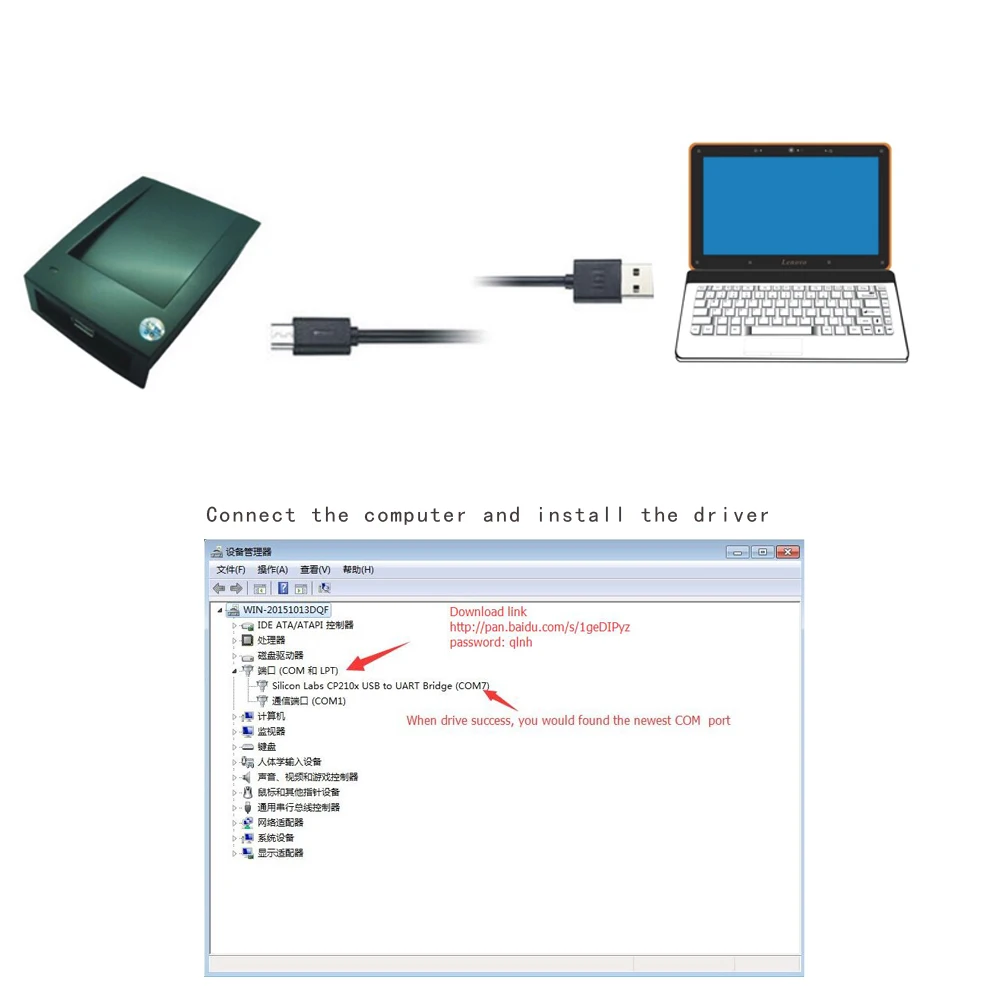 Rfid Dier Tag Schrijver 125 Khz Id Schrijver, 134.2 Khz FDX-B ISO11784/ISO11785read-write Gratis EM4305 Chip