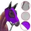 1pc Anti-Fly Mesh Equine Mask Horse Mask Stretch Bug Eye Horse Fly Mask with Covered Ears Horse Fly Mask Long Nose with Ears 4
