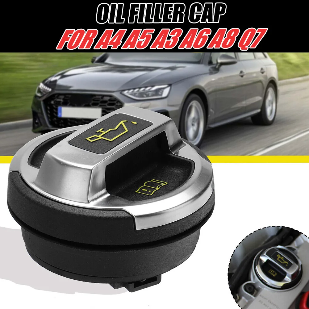 

Car Oil Filler Cap Tank Gas Covers Retrofit Gasoline Cap Car Gas-Fuel Tank Cover For A4 A5 A6 A8 For Golf For Passat 420103485B