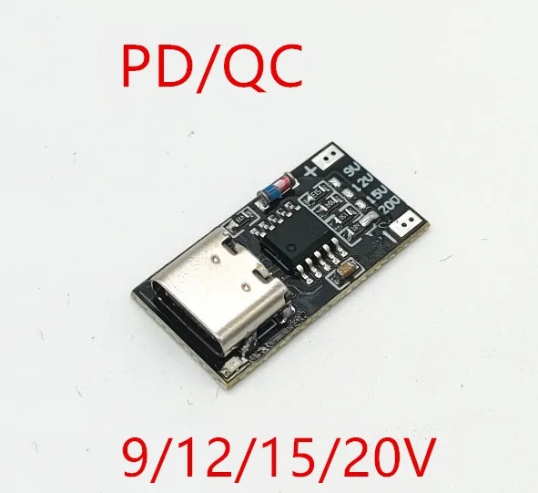 

Модуль быстрой зарядки PD 2,0/QC, 9 В, 12 В, 15 В, 20 в, USB Type-C