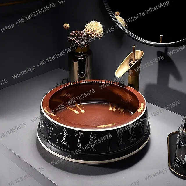 อ่างล้างหน้าแบบตั้งโต๊ะ D132, อ่างล้างหน้า, อ่างล้างหน้าเซรามิก, ห้องน้ำในบ้าน, อ่างล้างหน้าในห้องน้ำ อ่างล้างหน้าแบบอ่างเดี่ยว 6