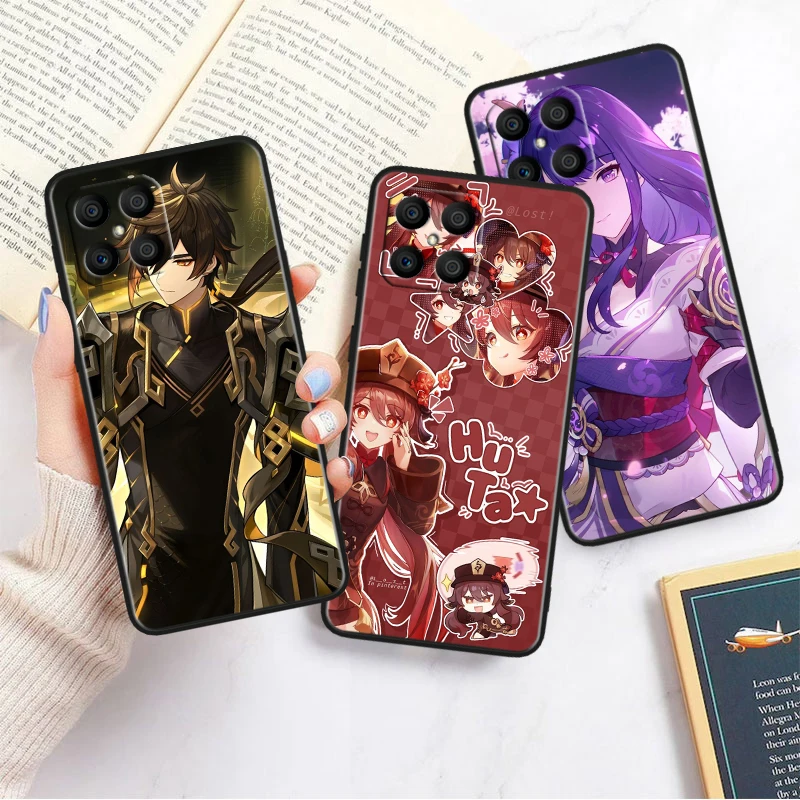 Genshin Impact Anime For Honor Magic Black Soft Phone Case Cover