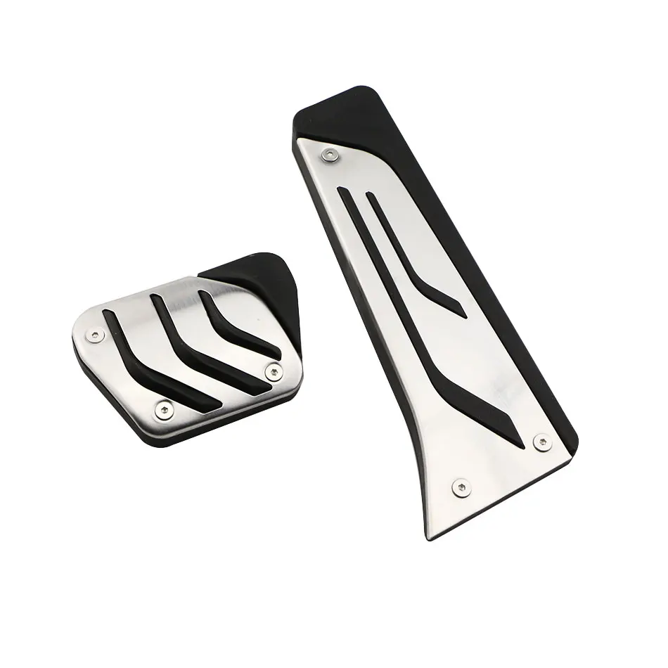 Premium Aluminum Car Pedal Covers - Anti-Slip Brake and Accelerator Pads