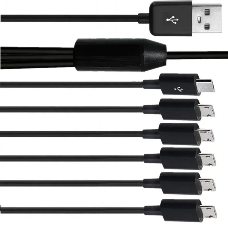 Universal 6-in-1 Multi-Device Charging and Data Sync Cable