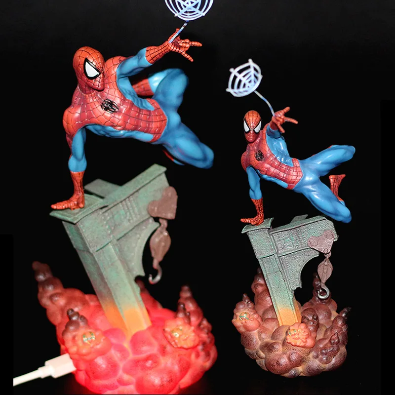 

Marvel The Amazing Spider-Man Figure The Avengers Battle Scene Action Figurine Anime Collection Model Statue Christmas Gift