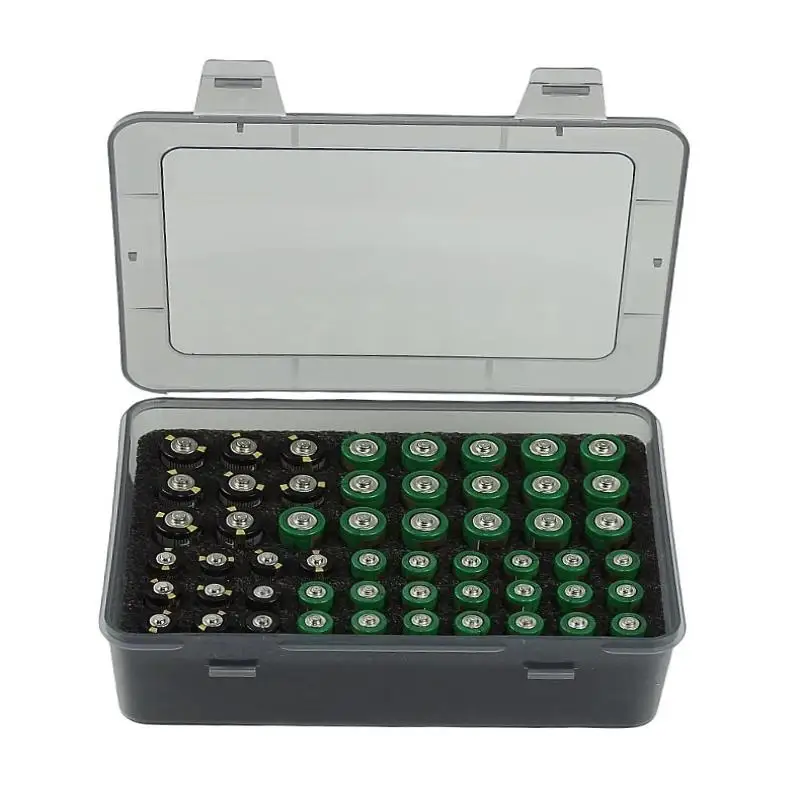 배터리 보관 정리함 홀더, AA AAA 배터리 54개 수납 가능, 배터리 박스 케이스, 차고용 컨테이너, 가정용 서랍 정리함 디스펜서