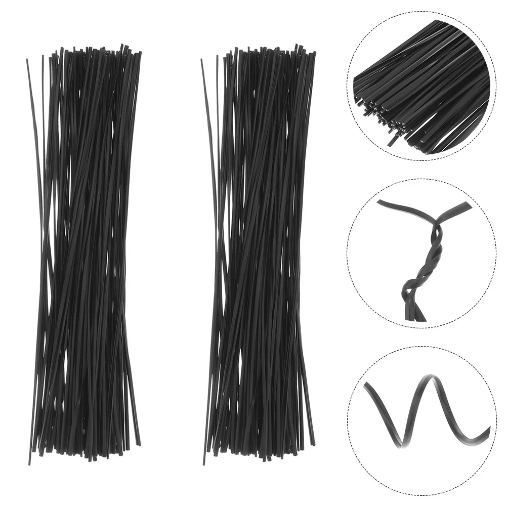 

1000 Pcs Overmolding Iron Core Binding Wire Plastic Organizer Ties Cable Holder