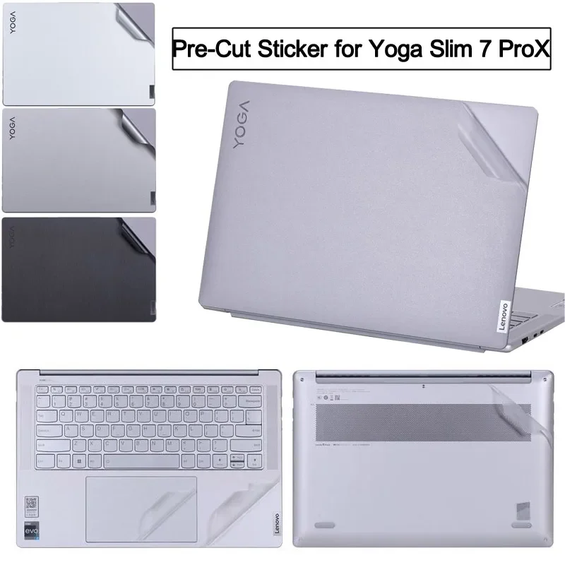 Anti Fingerprint Laptop Vinil Adesivo Película de Capa da Pele Acessórios para Lenovo Yoga Slim 7i Pro x 14 14iah7 14arh7 Pré-cut