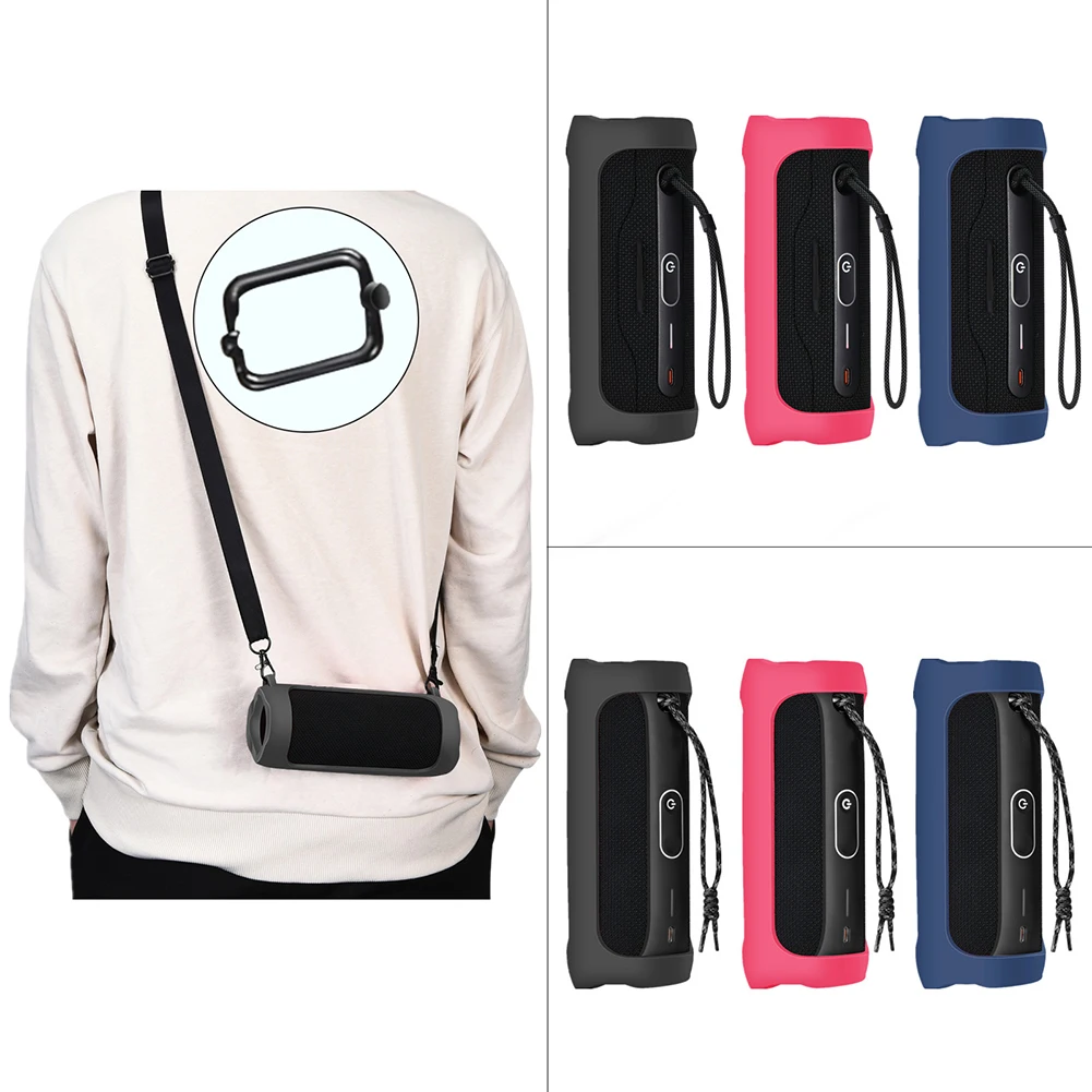 Protective Case Strap Speaker Flip 5 Jbl Silicone Protective Case Jbl