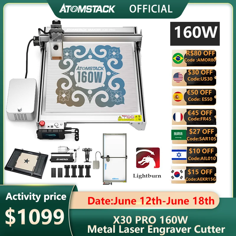 Atomstack Laser Graveur X30 Pro 160W Lasergravure Snijmachine Diy 33W ...