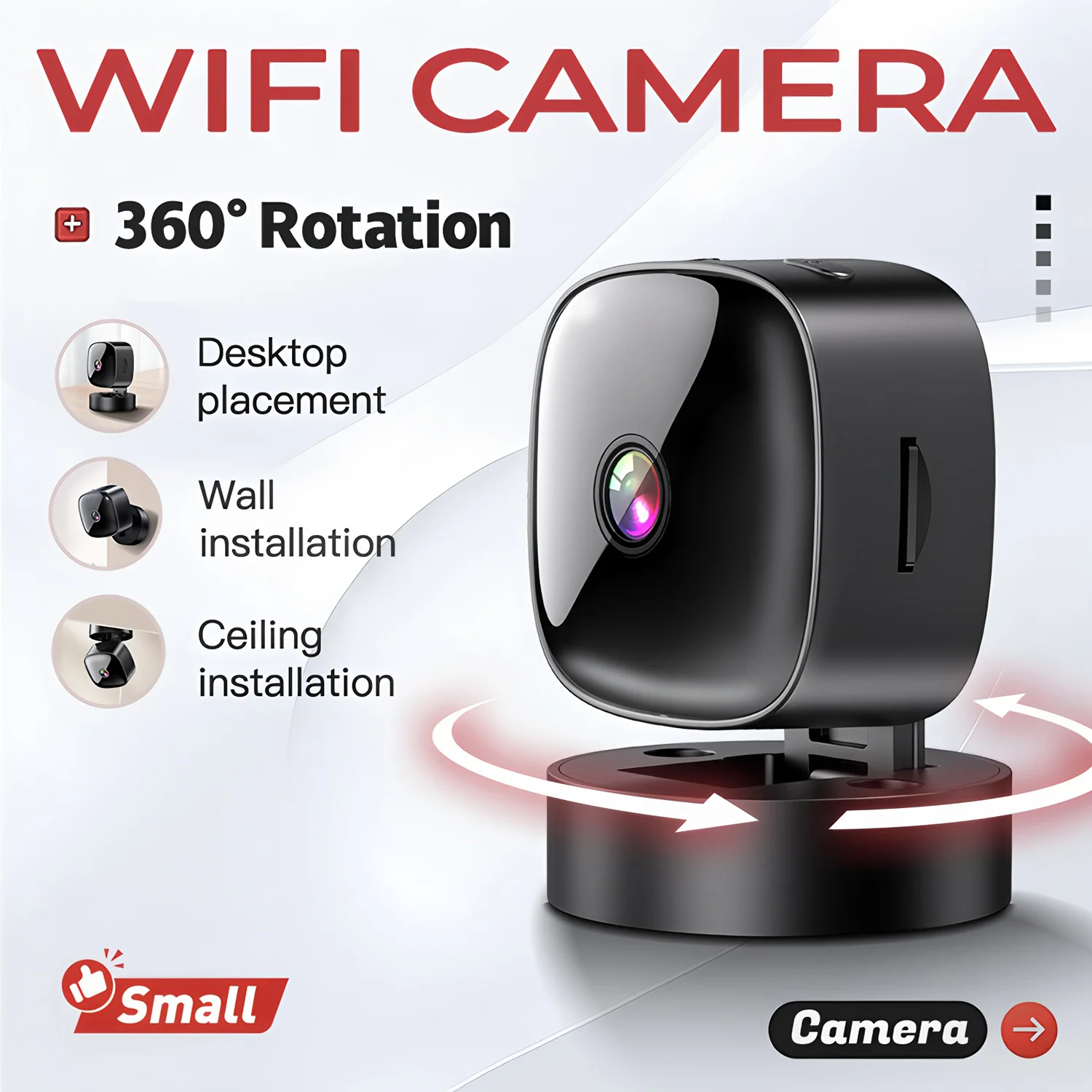 2.4G Wifi Mini IP Camera 1080 HD Micro Camcorders 355 Rotatable Video Security Surveillance Cameras Smart Home 2