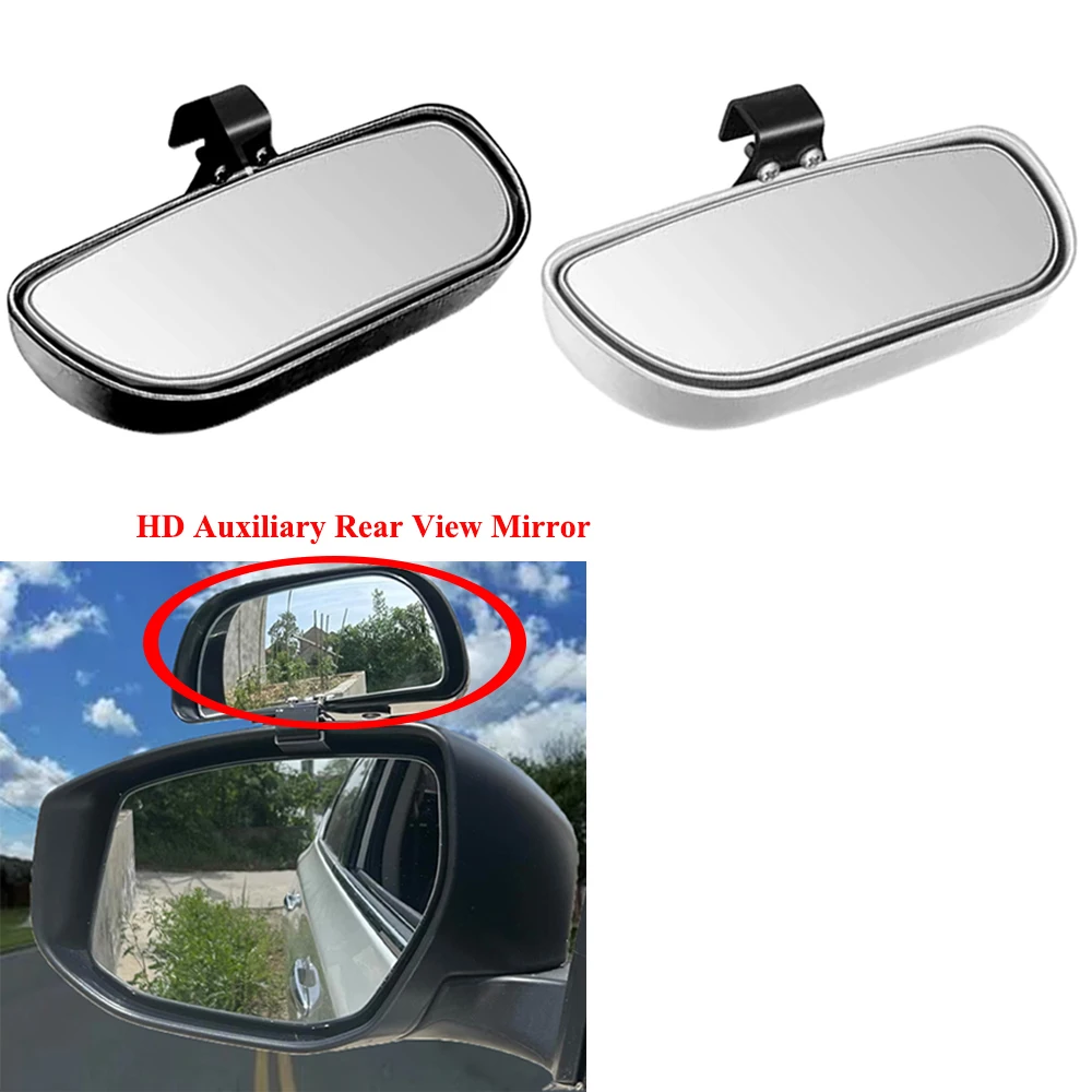 Car Blind Spot Mirror Auxiliary RearView Mirror Convex Wide Angle Mirrors Adjustable for Car Safety Parking Reversing