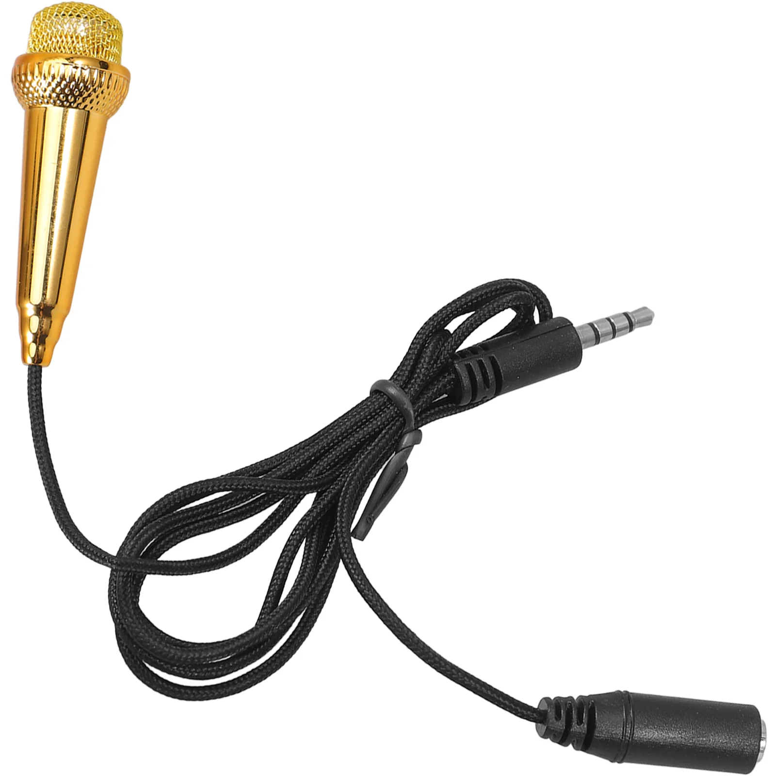 

Portable Karaoke Small Microphone Head Phones Aluminum-magnesium Alloy Prop Miniature