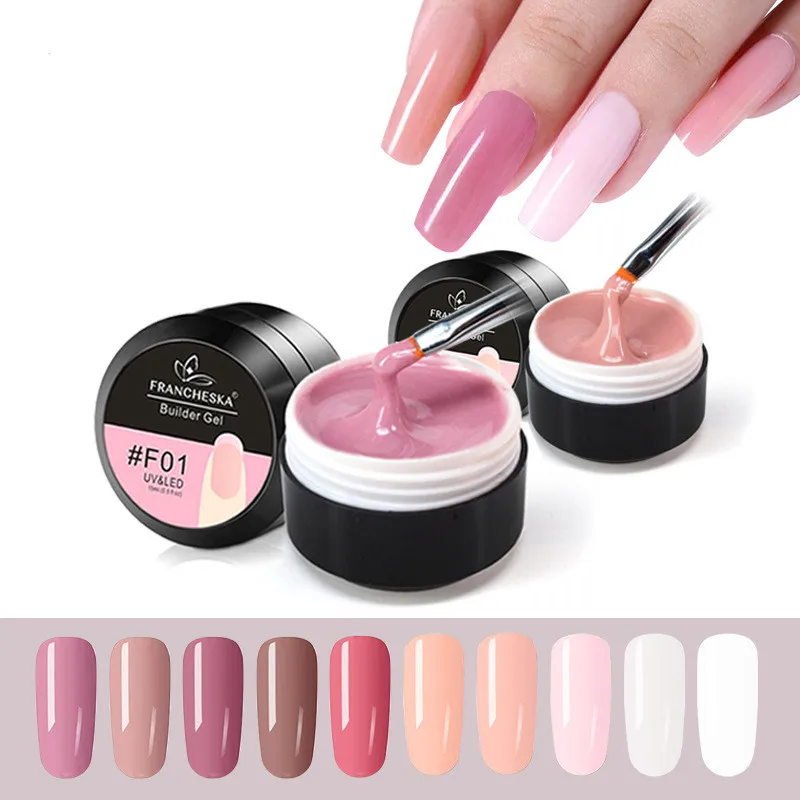 15ml Nail Extension Gel Nail Jelly Gel Clear Clear Pink Nail Quick
