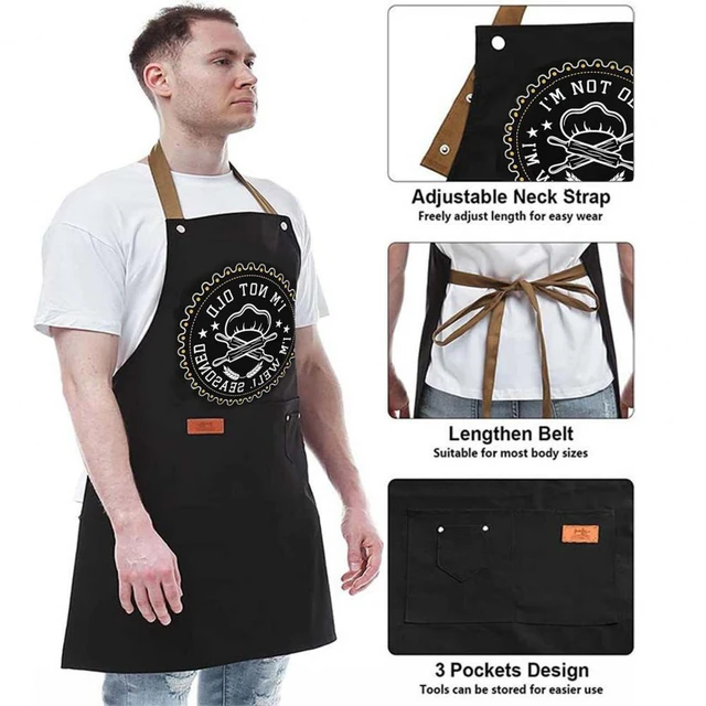 When Mom is Cooking Kitchen Apron with Pocket Gift Funny Humor