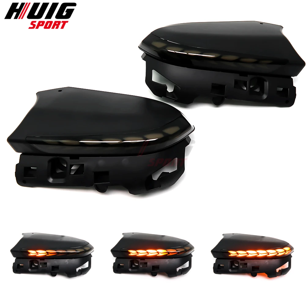 도요타 캠리 XV70 C-HR CHR 프리우스 XW50 PHV 2018-2020 용 2Pcs LED 다이나믹 턴 시그널 램프 표시기 순차 사이드 미러 라이트