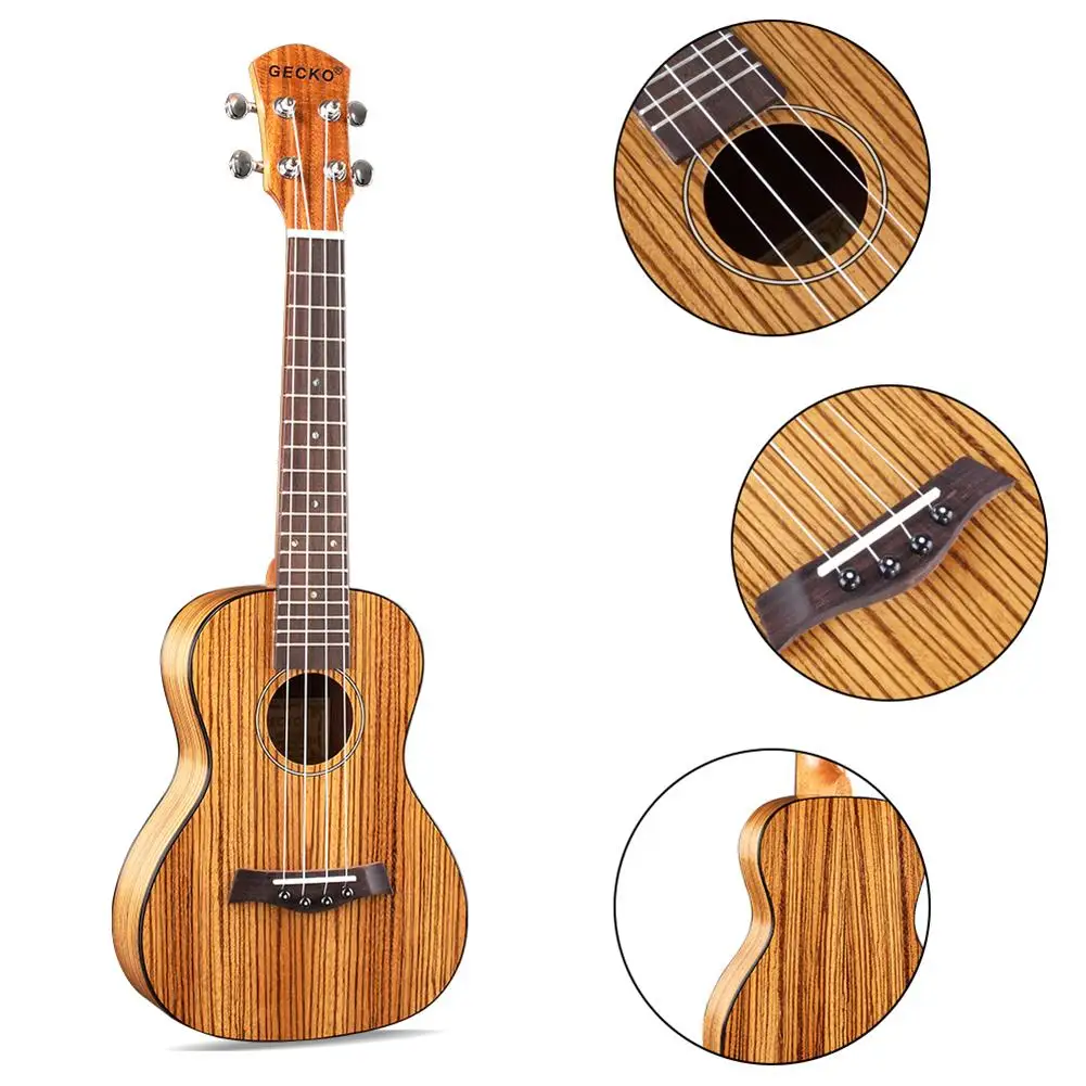 

23 Inch Gecko Wooden Ukulele Small Guitar Beginner Entry-level Professional Plucked String Instrument
