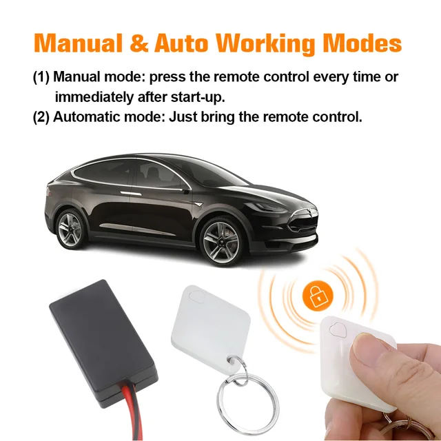 Motorschloss 12V Anti-Raub-System für Gasleitung Auto Motorrad  Diebstahlsicherung Wegfahrsperre RFID