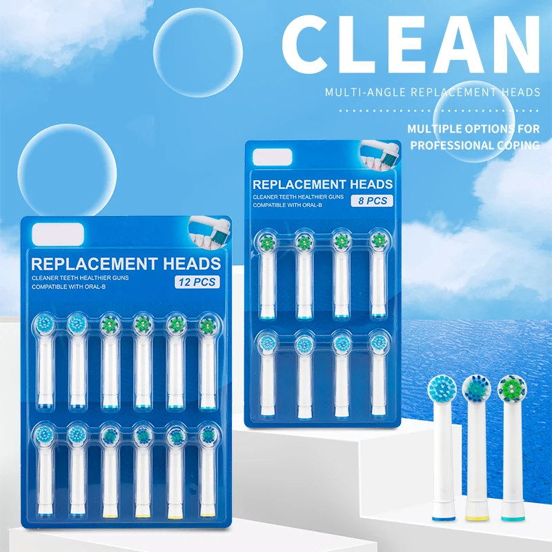 Replacement Brush Heads For Oral-B Electric Toothbrush Advance Power/Vitality Precision Clean/Pro Health/Triumph/3D Excel