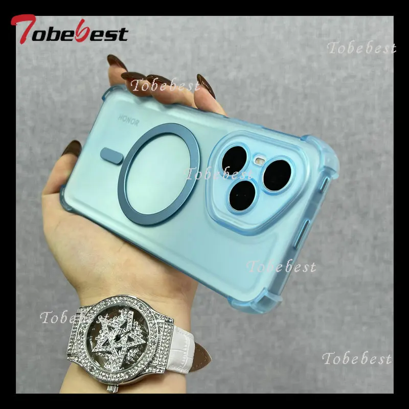 Shockproof Magnetic Wireless Charging Clear Case