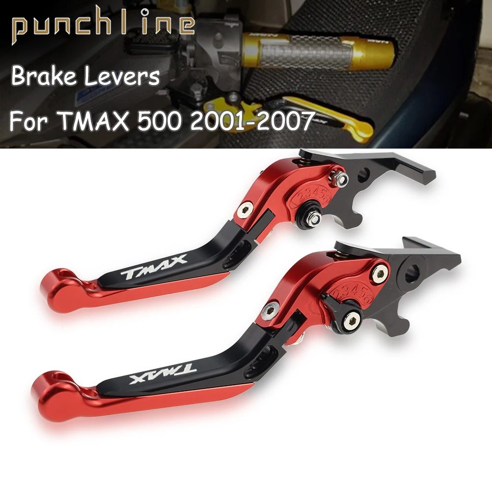 For YAMAHA T-MAX 500 TMAX 500 TMAX500 2001 2002 2003 2004 2005 2006 2007 Accessories Folding Extendable Brake Clutch Levers motorcycle brake lever,motorcycle brake hose,motorcycle brake pressure switch