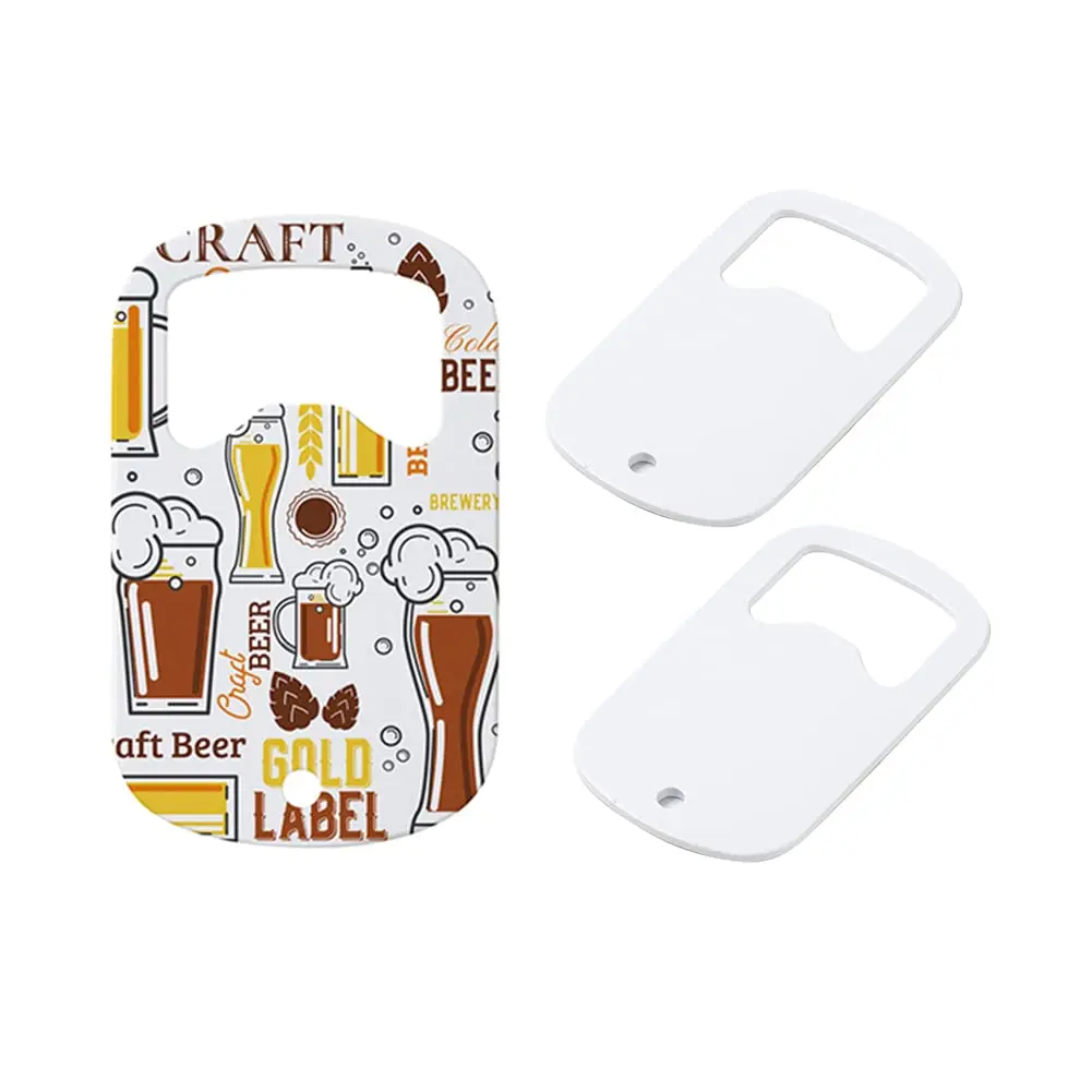 10Pcs/Set Sublimation Bottle Opener Stainless Steel Blank Beer Bottle Opener Gifts Kitchen Restaurant Bar Tool Bottle Opener