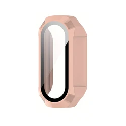 Full Coverage Screen Protector Case with Built-in Glass Face Cover (Pink)