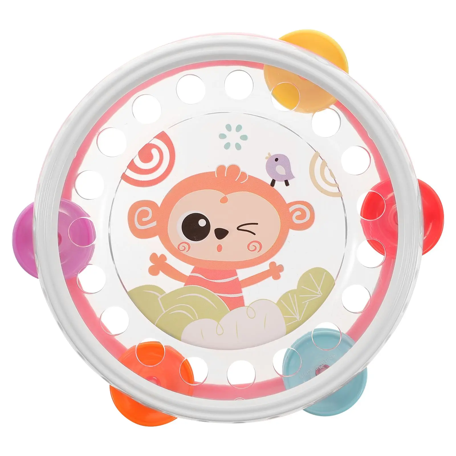 Tambourine for Kids Children Handheld Musical Instruments Light Party Adults Percussion Toys Delicate Hand Bells Cartoon Rhythm