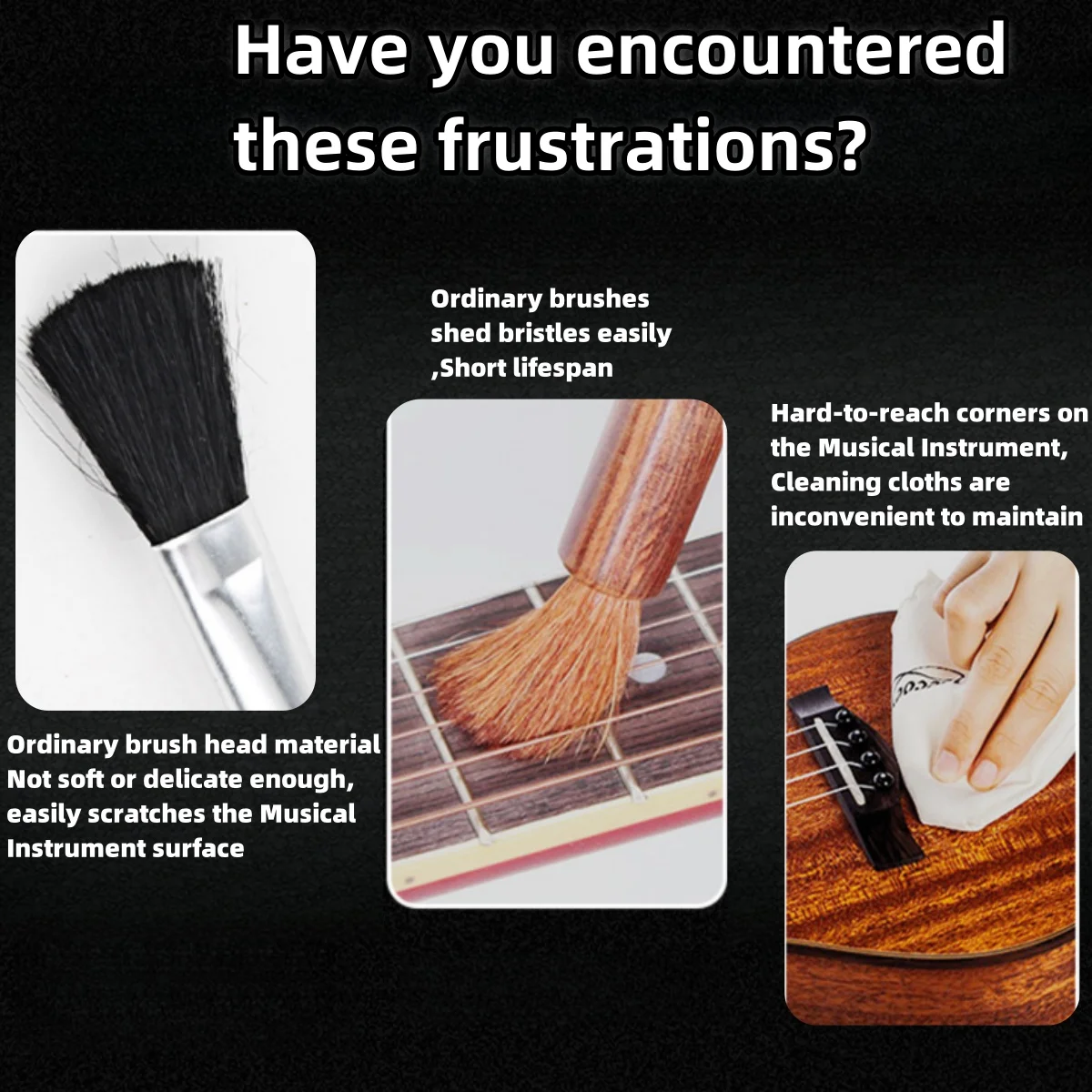 Guitar Cleaning Brush - Cloth Head