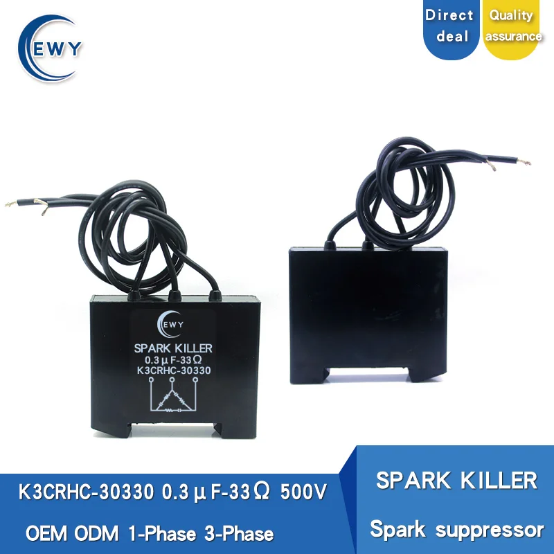 SPARK KILLER K3CRHC 30330 3 PHASE spark quencher 0.3uF 33R 500V Spark