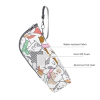Baby Milk Bottle Insulation Bag Printed Travel Carry Case Portable Feeding Bottle Thermal Handbag Strollers Hanging Bag 2