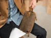 Canvas And Leather Men Toiletry Bag Water-resistant Dopp Kit For Travel Large Capacity Toiletries Bag Kit Functional Travel Bag 2