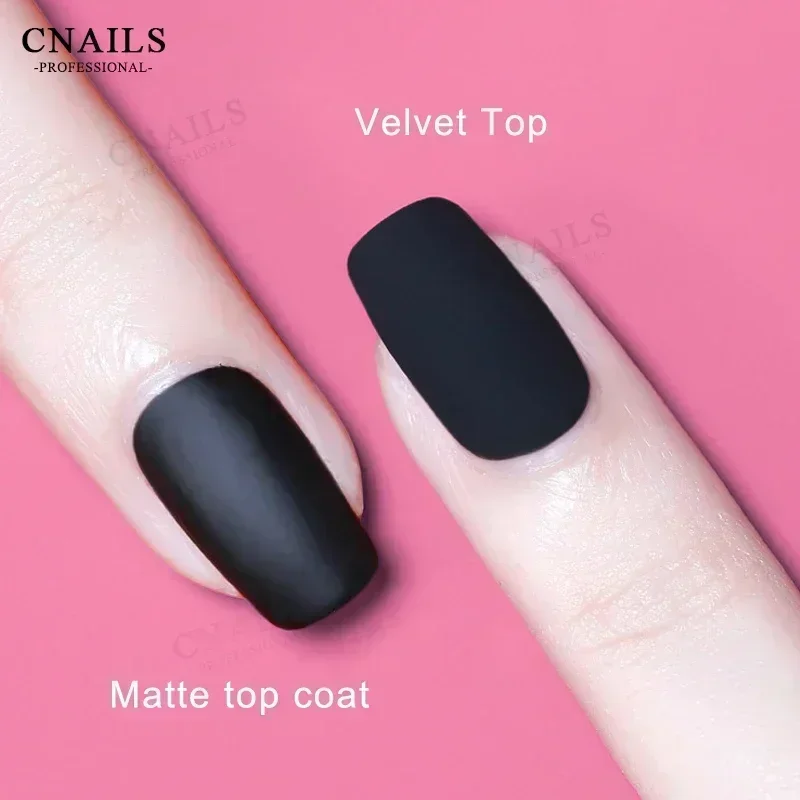 DEROI Matte Velvet Top Coat UV Gel Soak Off Varnish Semi-Permanent Nail Polish Gel Polish Base Coat Nail Art Decorations 8ml