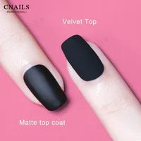 DEROI Matte Velvet Top Coat UV Gel Soak Off Varnish Semi-Permanent Nail Polish Gel Polish Base Coat Nail Art Decorations 8ml 1