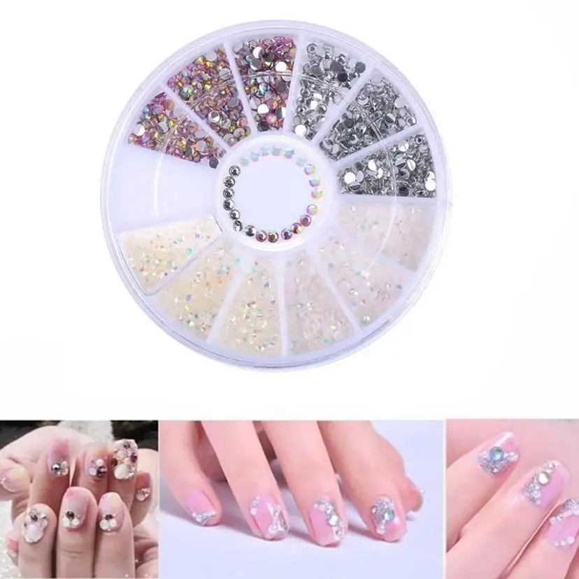1 Box Colorful Jelly Resin 3D Nail Art Flatback Rhinestone Gems DIY High Quality Nails Enhancement Jewelry Fashion Accessories