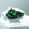 Christmas Hat Night Light Shark Slippers Women Luminous Sandal Couple Home Non-slip Creative Slides Men Outside Flip Flops 5