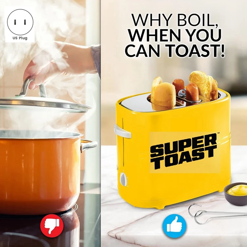 Hot Dog Machine Bread Machine Sausage Bread Breakfast Toaster Sandwich US Plug