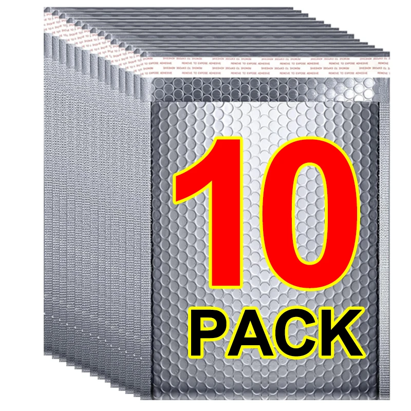 Silver Padded Self-Seal Bubble Mailer Envelopes