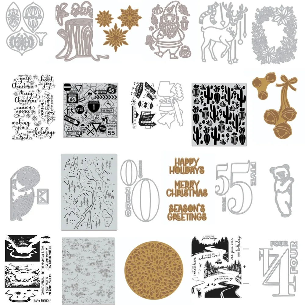 Cutting Dies Stamps Hot foil Scrapbook Diary Decoration Multifarious Embossing Template DIY Greeting Card Handmade