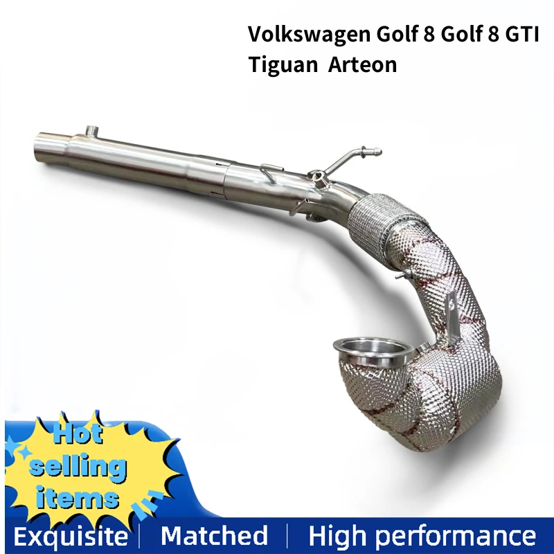 Catalytic downspout car accessories for Volkswagen Golf 8/Golf 8 GTI/Tiguan/Arteon 2.0T-exhaust system