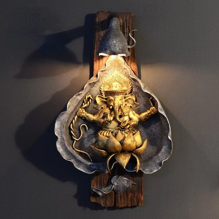 

Thailand Wall Lamp Thai Southeast Asia Staircase Background Wall Aisle Decoration Pendant