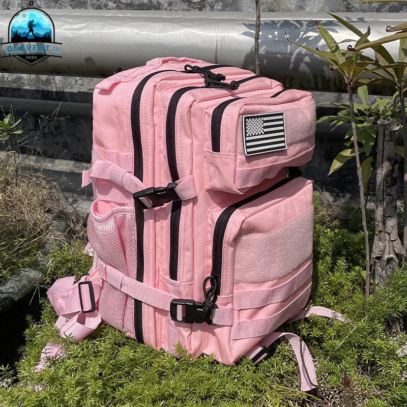 25L/45L 3P Tactical Backpack for Men Women Pink Outdoor Camping Hunting Accessories Military Army Molle Rucksacks Assault Bag