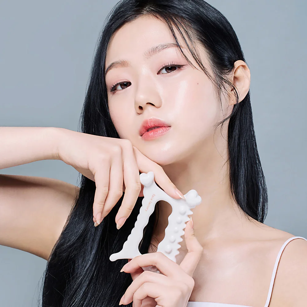 D-tok Skin scraping Gua sha ceramic Korea Gouache scraper tools face massager Face Factory head massager 4