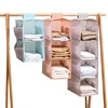 Multi-Layer Hanging Closet Organizer Hanging Bag/Shelf Foldable For Bra Storage Bag Socks Clothes Storage Organizer Hanging Bag 1