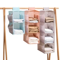 Multi-Layer Hanging Closet Organizer Hanging Bag/Shelf Foldable For Bra Storage Bag Socks Clothes Storage Organizer Hanging Bag 1