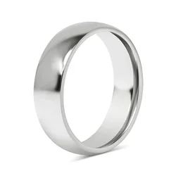 Elegant Women's High Polished Stainless Steel Wedding Band - Classic Bridal Jewelry - 8 (8mm)